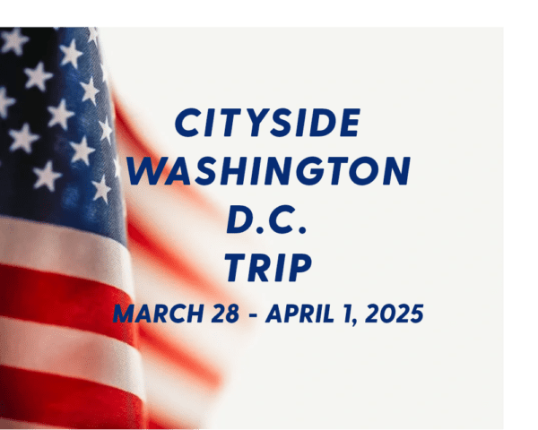 A picture of the washington d. C. Trip with text